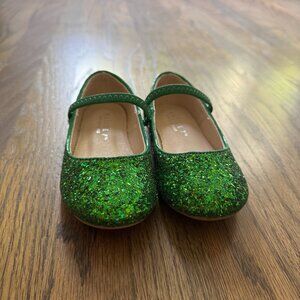 Kailee P. Green Sparkle Mary Janes